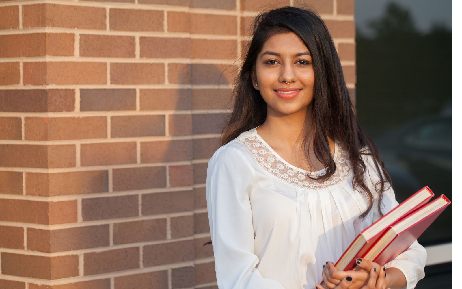 Woman working on laptop