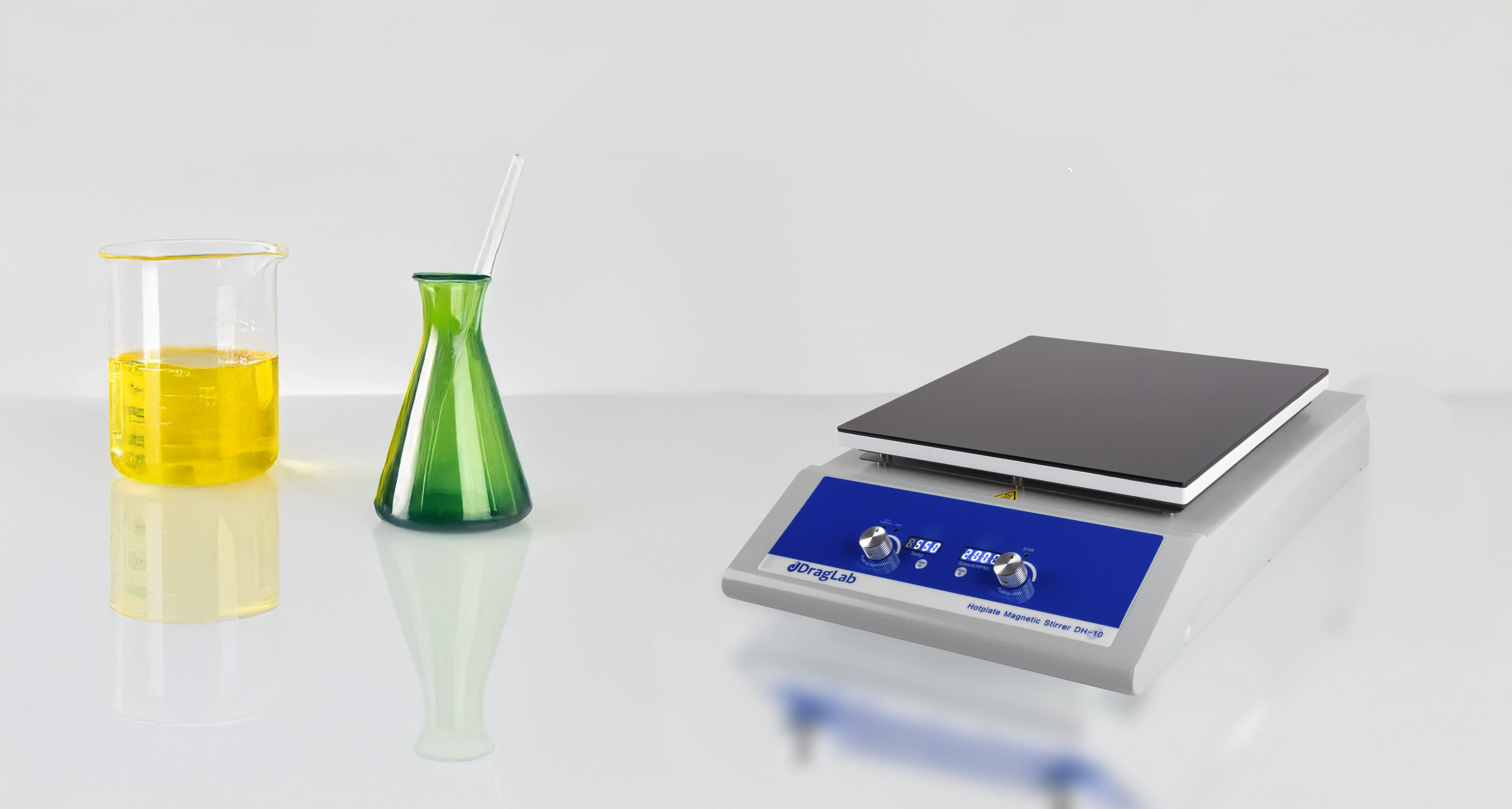 Hot Plate Magnetic Stirrer  - Extended DH 10 – Hotplate Magnetic Stirrer Series | DragLab