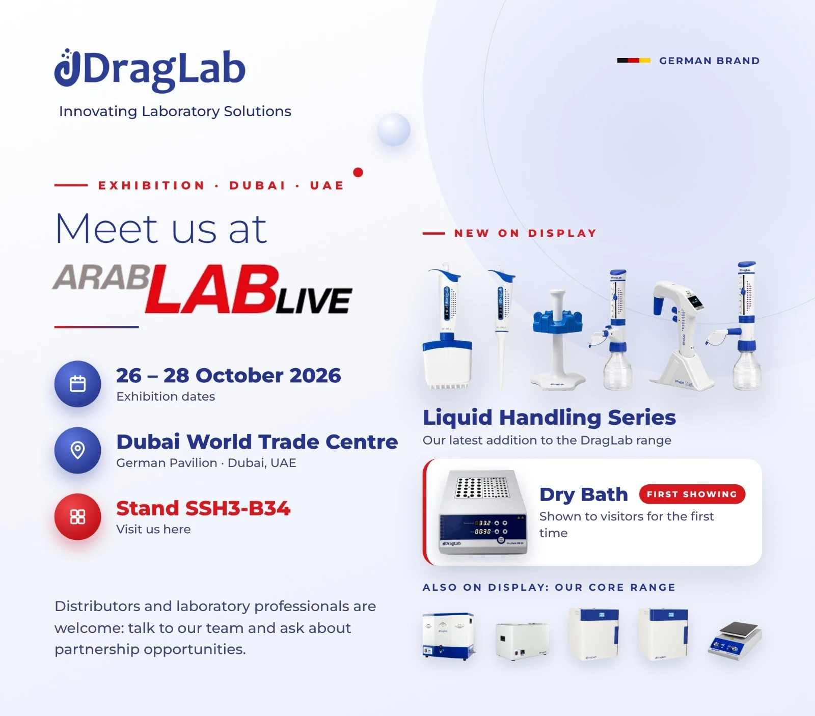 DragLab at ARABLAB LIVE 2026 | German Pavilion, Stand SSH3-B34
