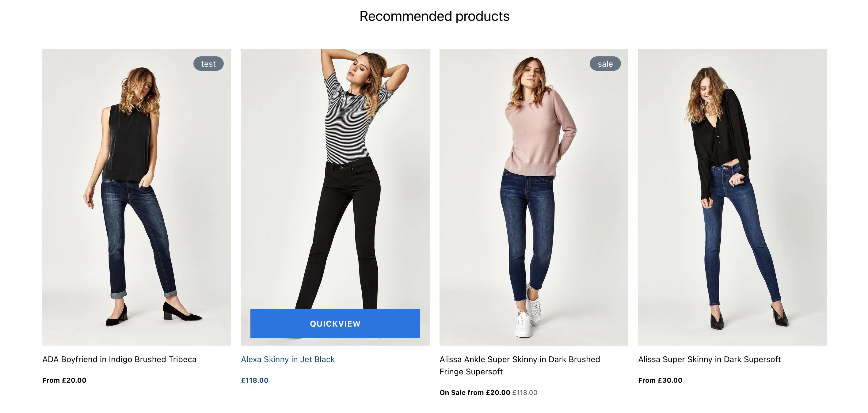 Desktop product card grid of Frame