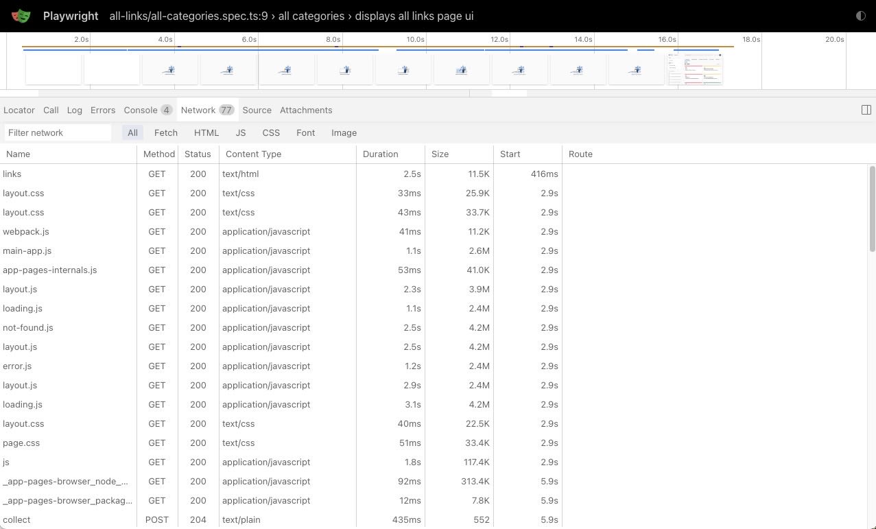 Playwright in trace viewer to debug