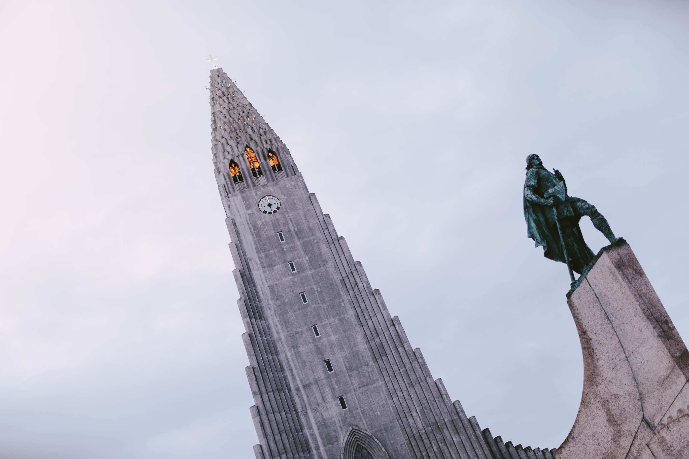 Hallgrímskirkja, a cultural landmark, and a Lutheran parish church looming over Reykjavik. It was very much used as a reference point during my stay there.