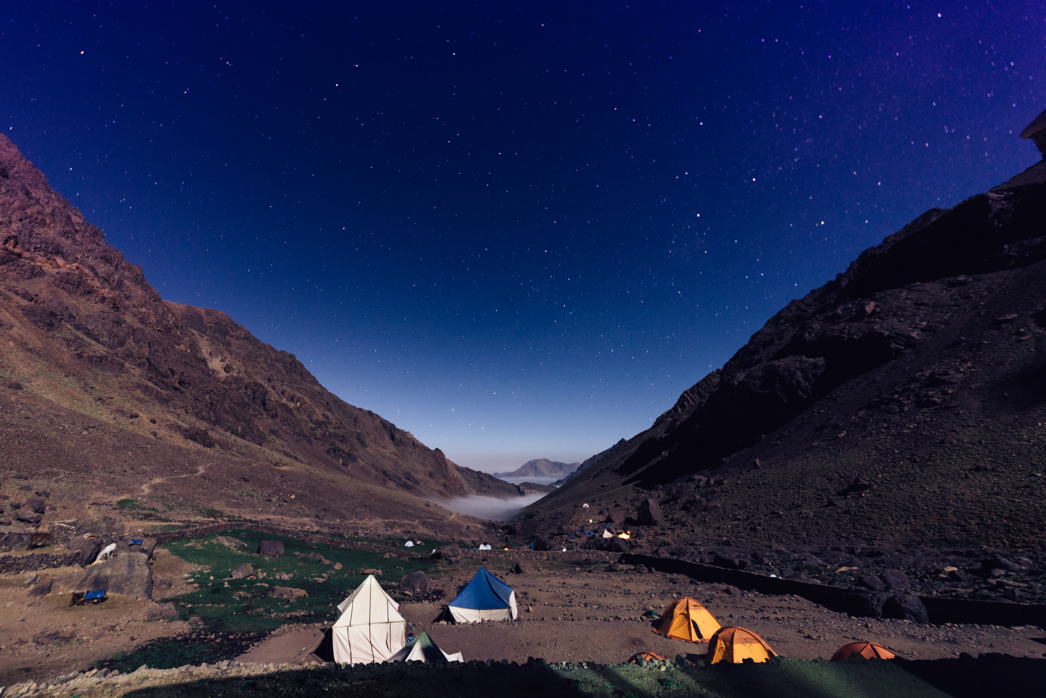 The basecamp of Mt.Toubkal