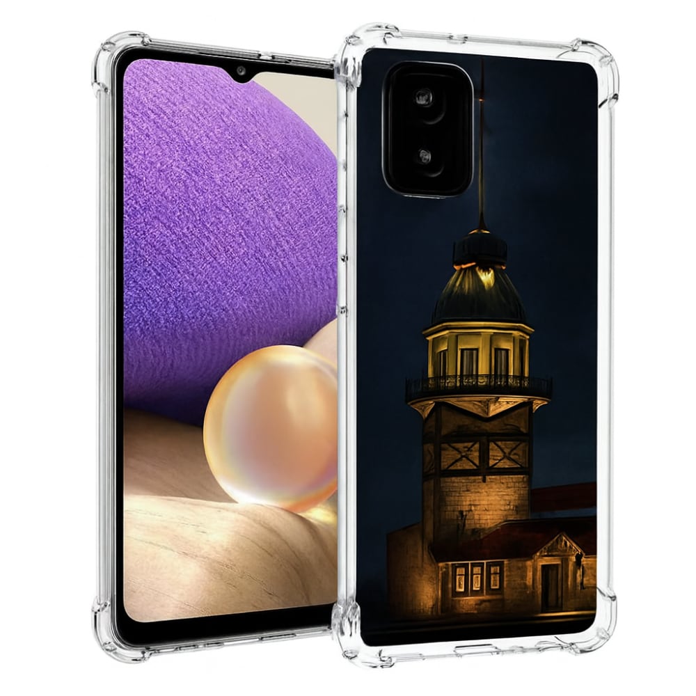 Samsung Samsung Galaxy A52 - Kiz Kulesi Temali Shock Kilif