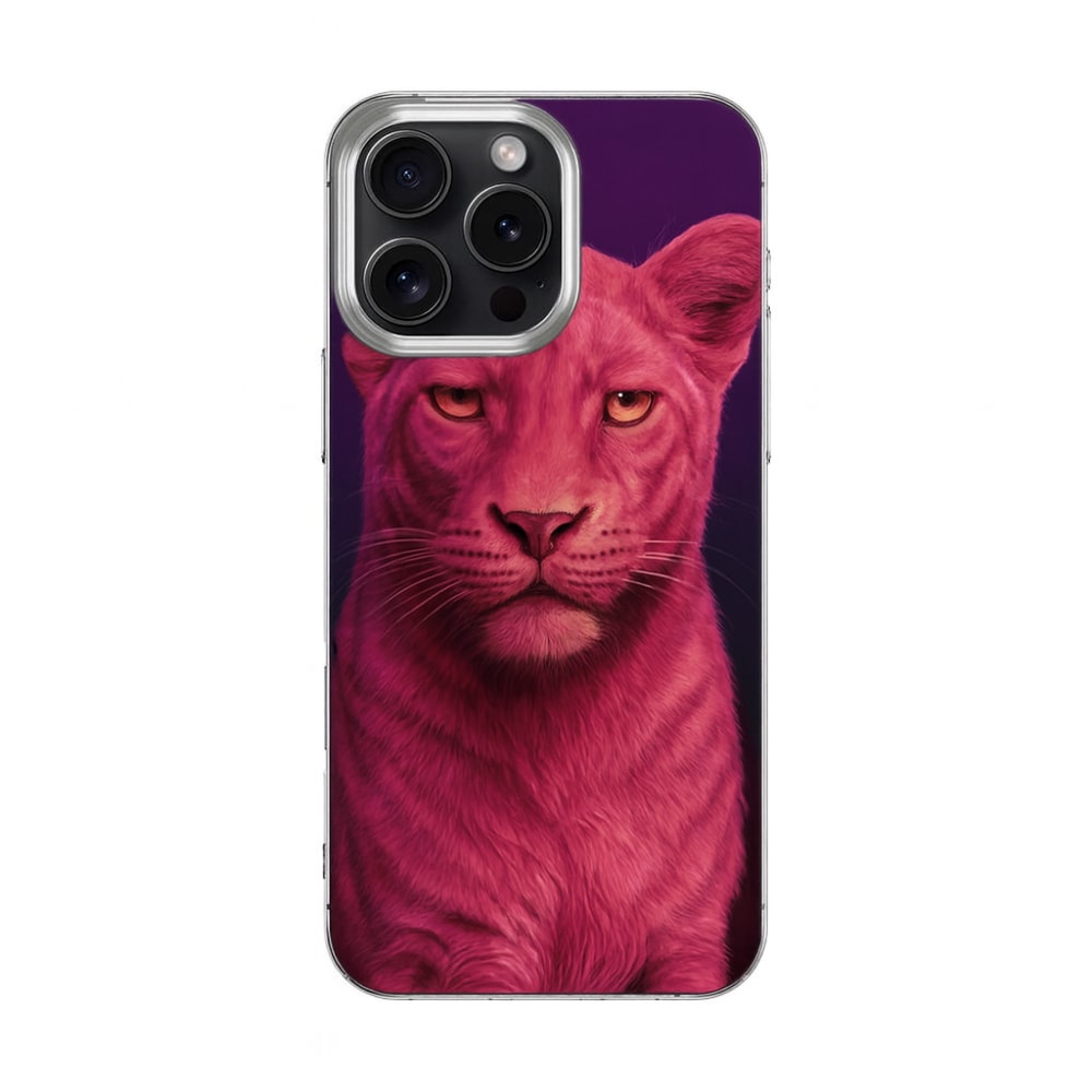 Apple iPhone 16 Pro - Pembe Panter Temali Vonn Kilif
