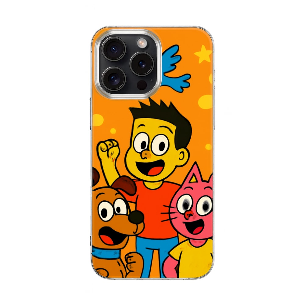 Apple iPhone 16 Pro - Çizgi Film Temali Vonn Kilif