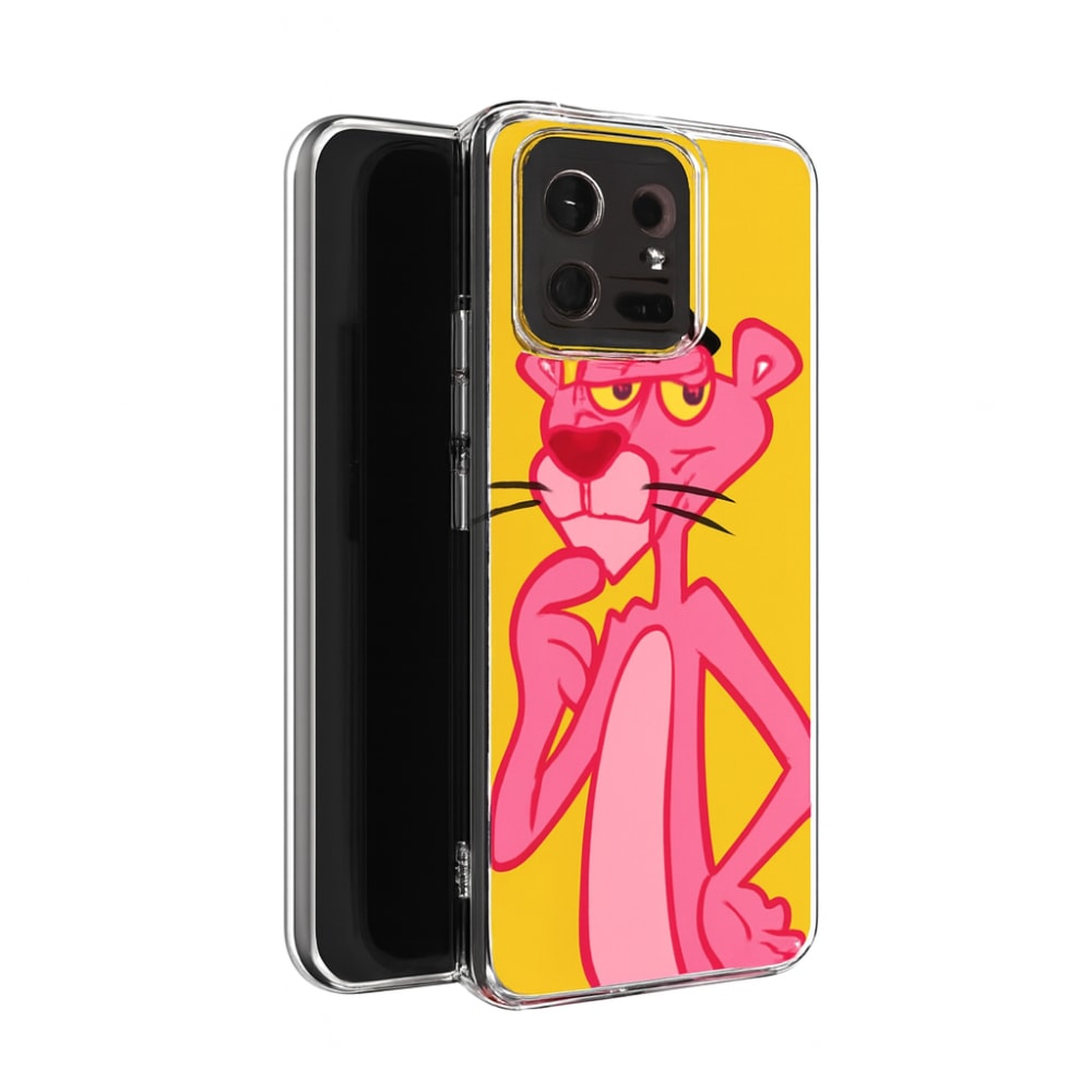 Xiaomi Xiaomi Mi 13 Pro - Pembe Panter Temali Süper Kilif