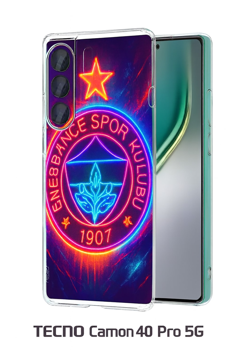 Tecno Tecno Camon 40 Pro 5G - Renkli ve Canli Arka Plan Temali Süper Kilif