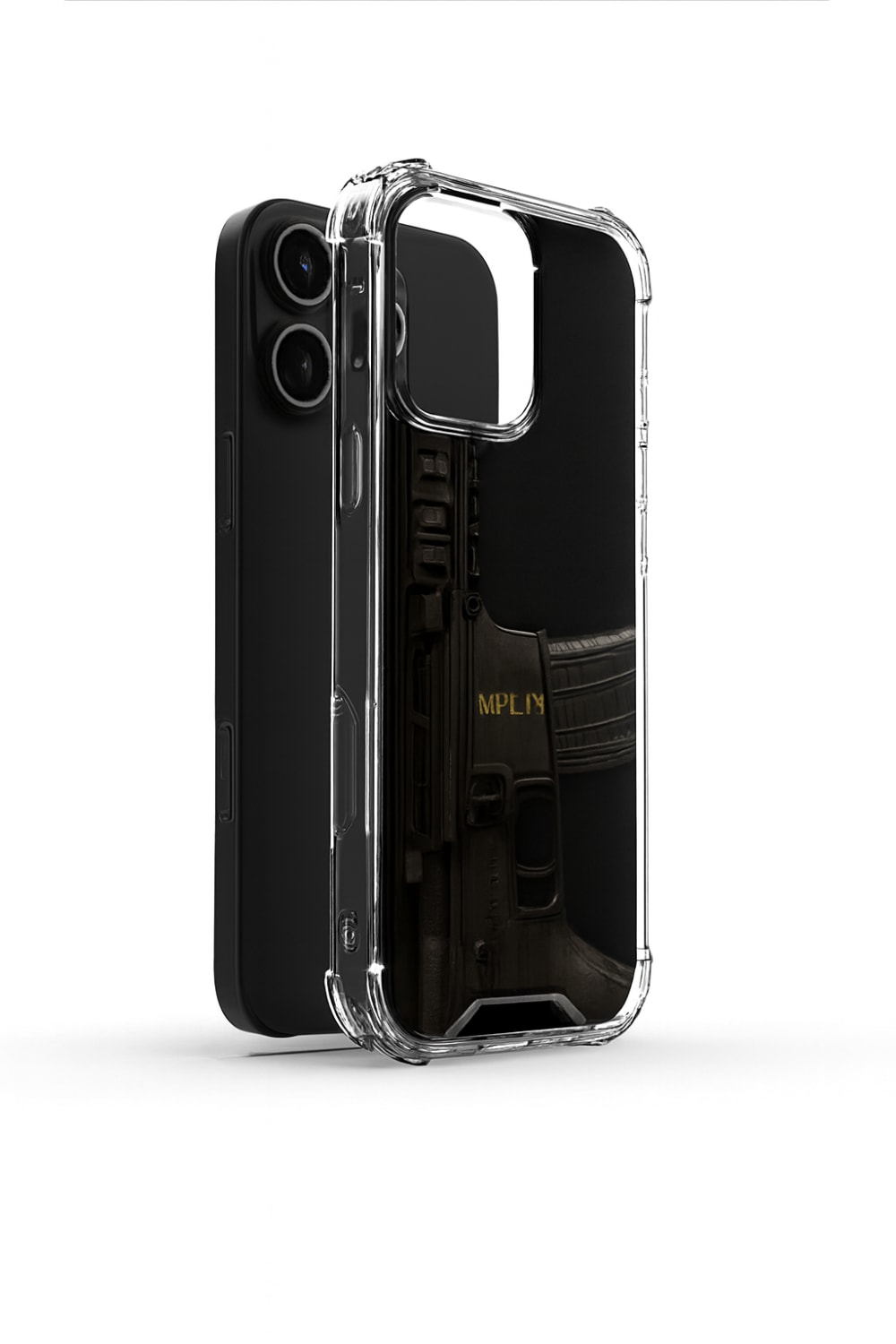 Apple iPhone 16 Pro - Modern Geometrik Desenli Shock Kilif