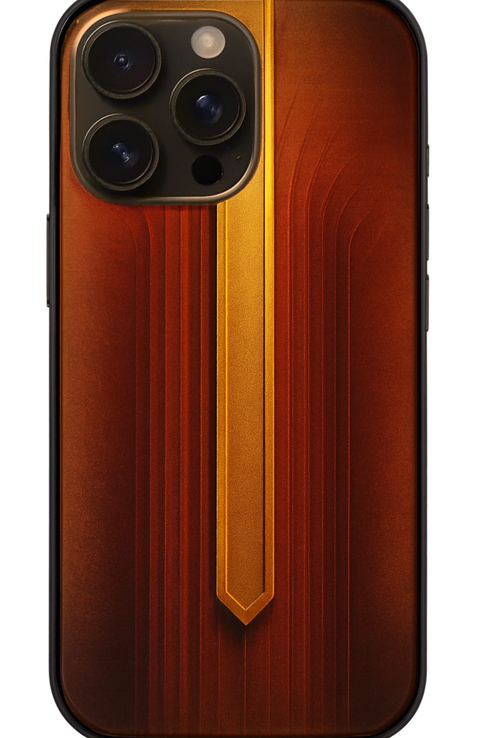 Apple iPhone 16 Pro Max - Kabartmali Düz Çizgi Tasarimli Süper Kilif