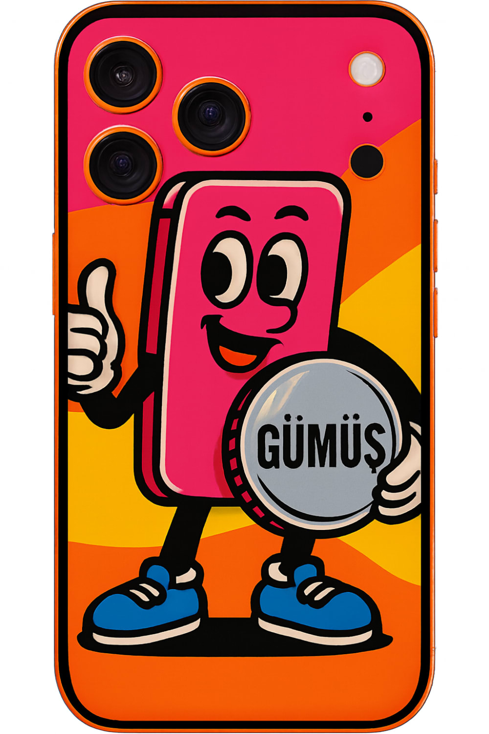 Apple iPhone 17 Pro Max - Gümüs Renk Temali Süper Kilif