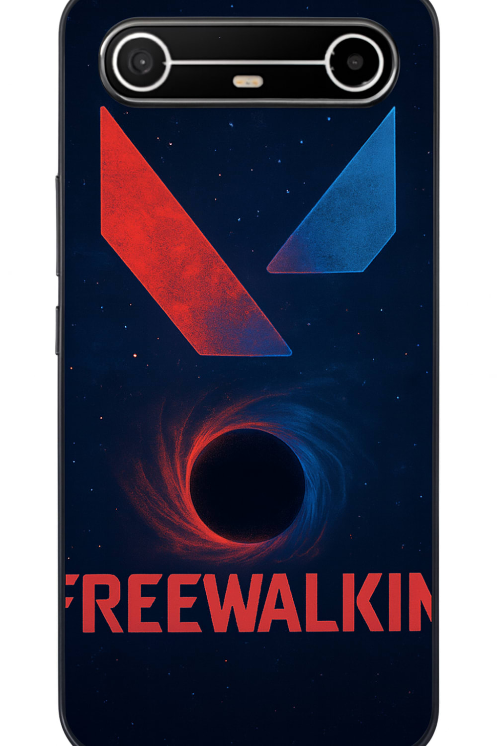 Tecno Tecno Spark Slim 5G - Kirmizi ve Mavi Tonlarinda Uzay Temali Shock Kilif