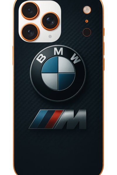 Apple iPhone 17 Pro - BMW Logolu ve Karbon Arka Süper Kilif