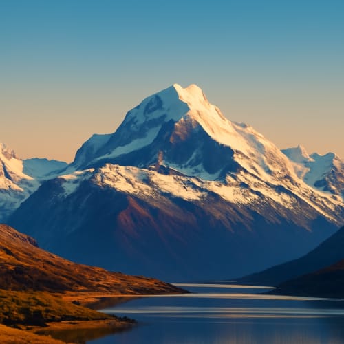minimalist mountain landscape