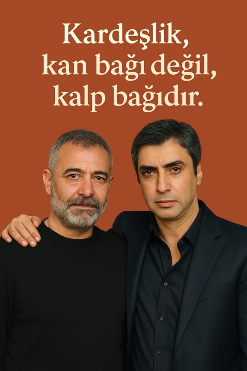 kv çakırın polatla fotosu ve kardeşlikle alakalı bir söz. Gerçekçi Fotoğraf: Yüksek çözünürlüklü, gerçek bir fotoğraf gibi net ve detaylı. Yan Yana: Birbirine yakın, dostça bir pozda yan yana duruyorlar. Sade Arka Plan: Dikkati dağıtmayan, tek renk b