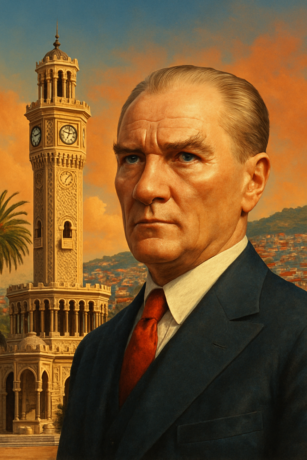 izmir göztepe ve atatürk içeren konsept