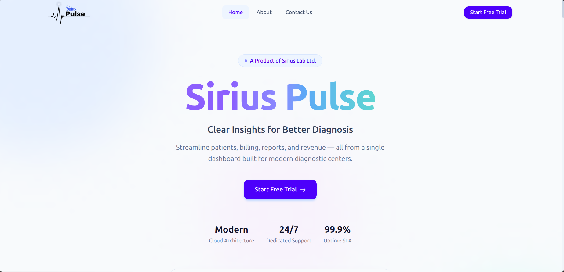 Introducing Sirius Pulse: Smarter Healthcare Management for Modern Hospitals and Diagnostic Centers