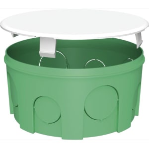 Коробка розподільча 100х50 IP30 внутрішня під цеглу кругла PLANK MB103 (80шт.уп.)