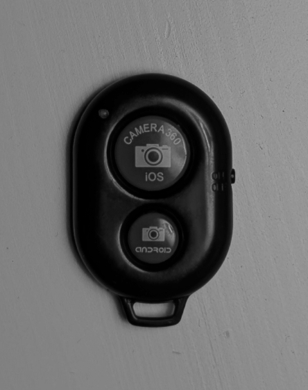 Small remote control with two buttons