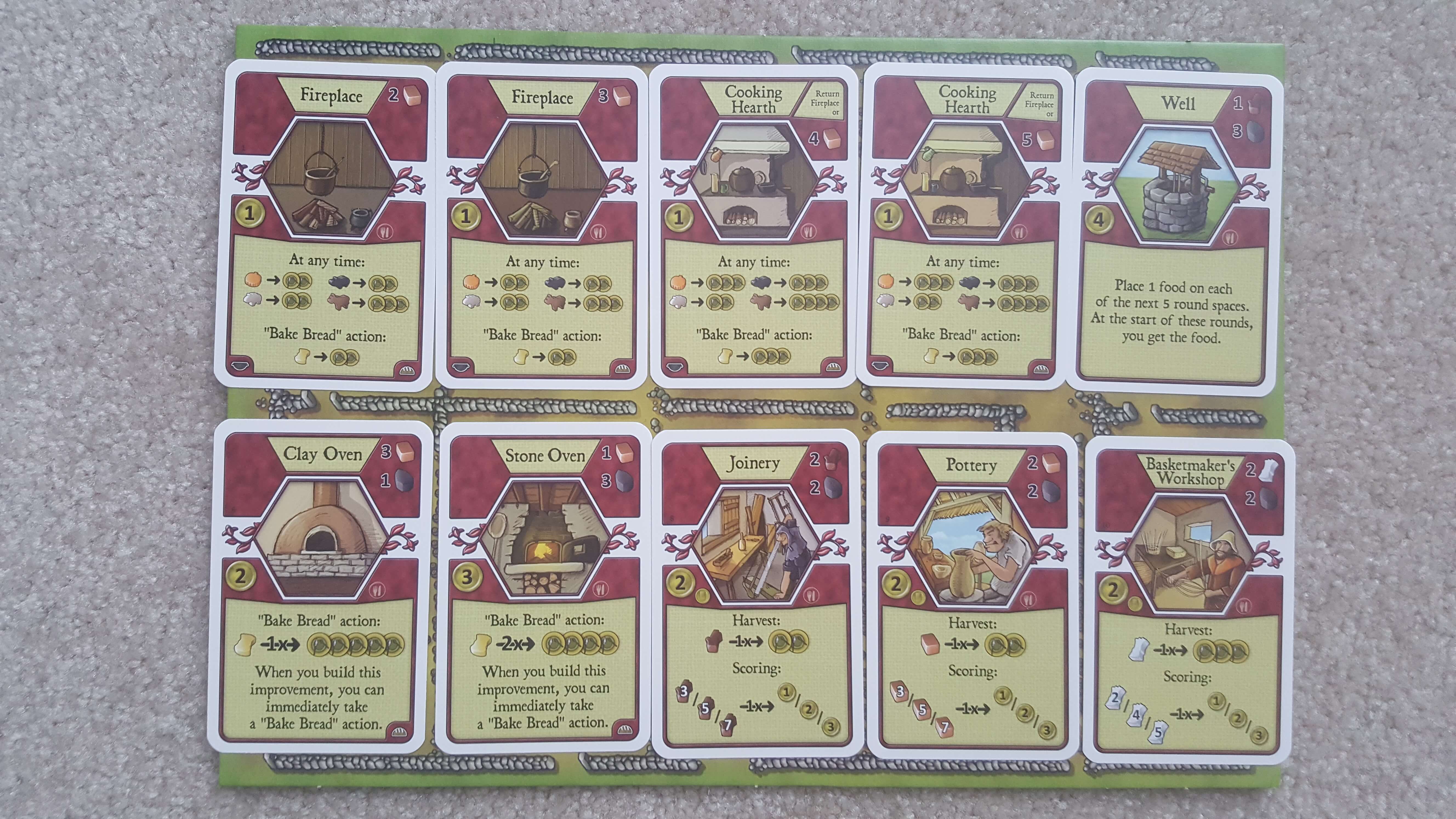Agricola Major improvements