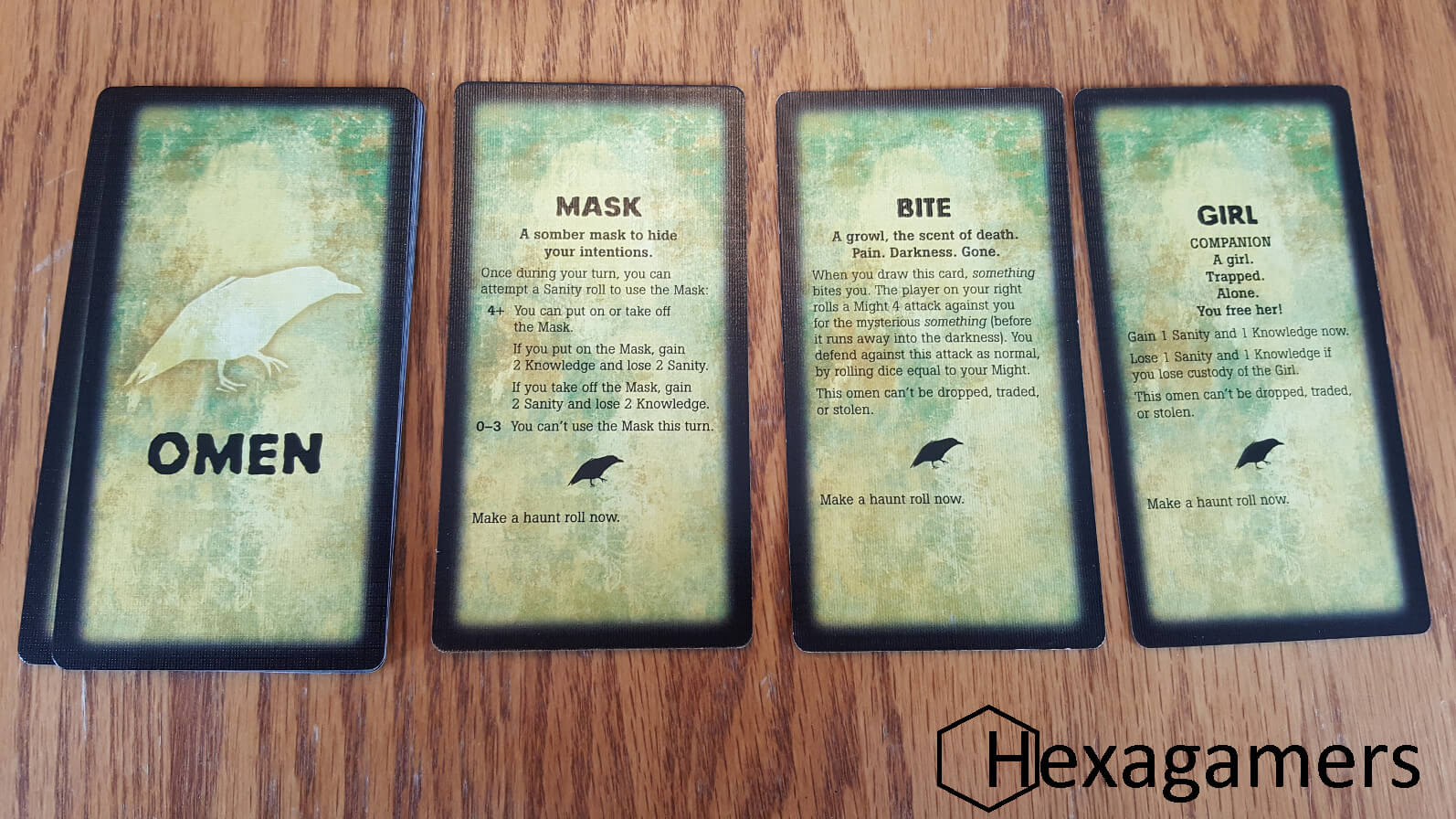 The omen cards that can trigger the Haunt