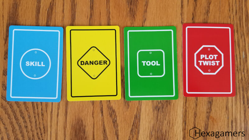 Card types in Danger The Game The different card types in Danger The Game