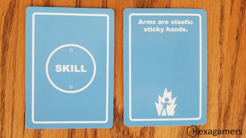 A Skill card in Danger The Game A Skill card from Danger The Game
