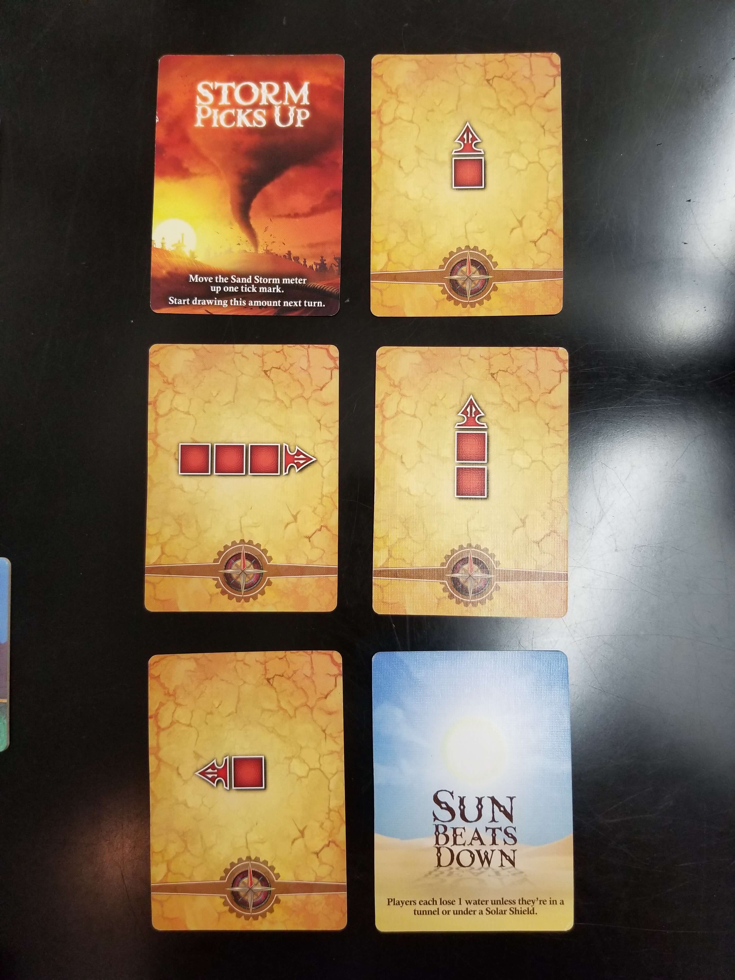 Forbidden Desert cards The equipment and clue cards in Forbidden Desert