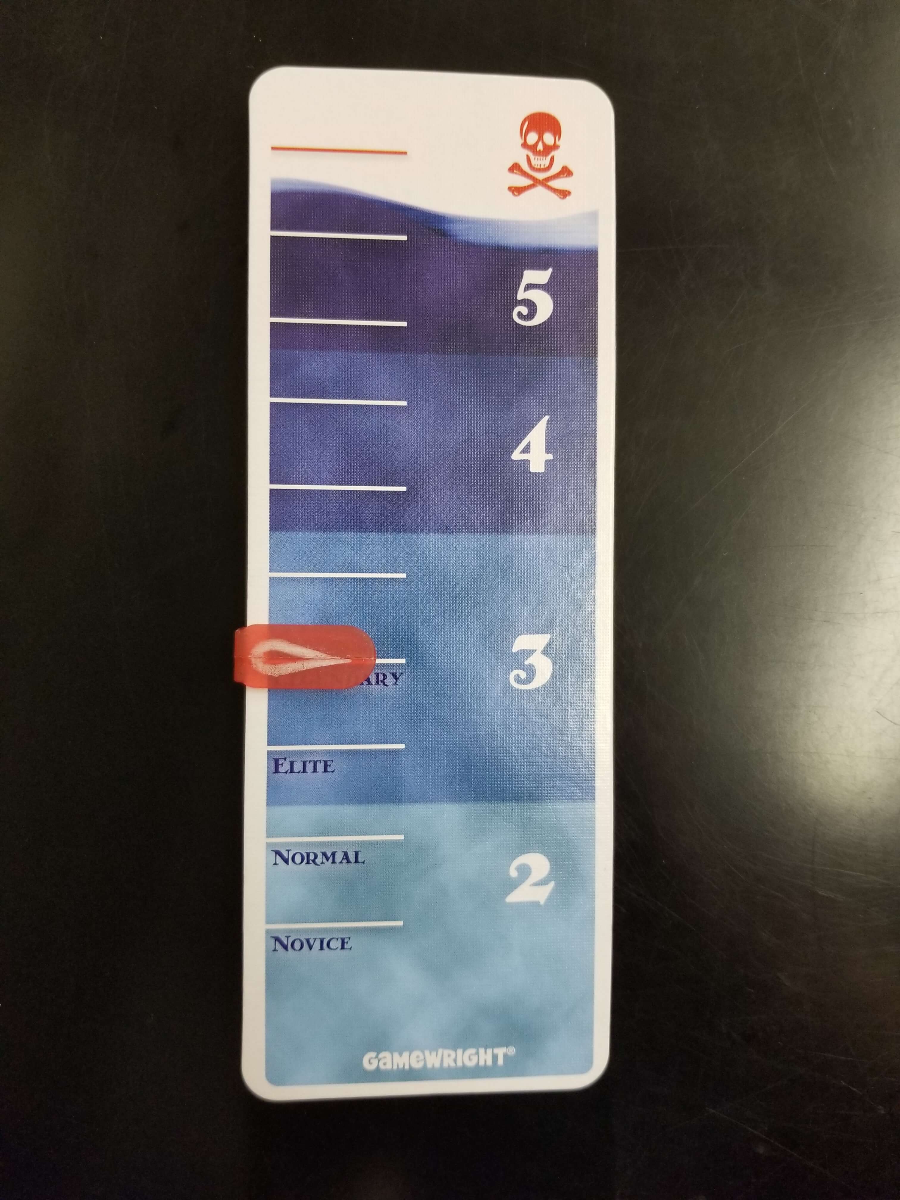 The water level meter that sets Forbidden Island's difficulty