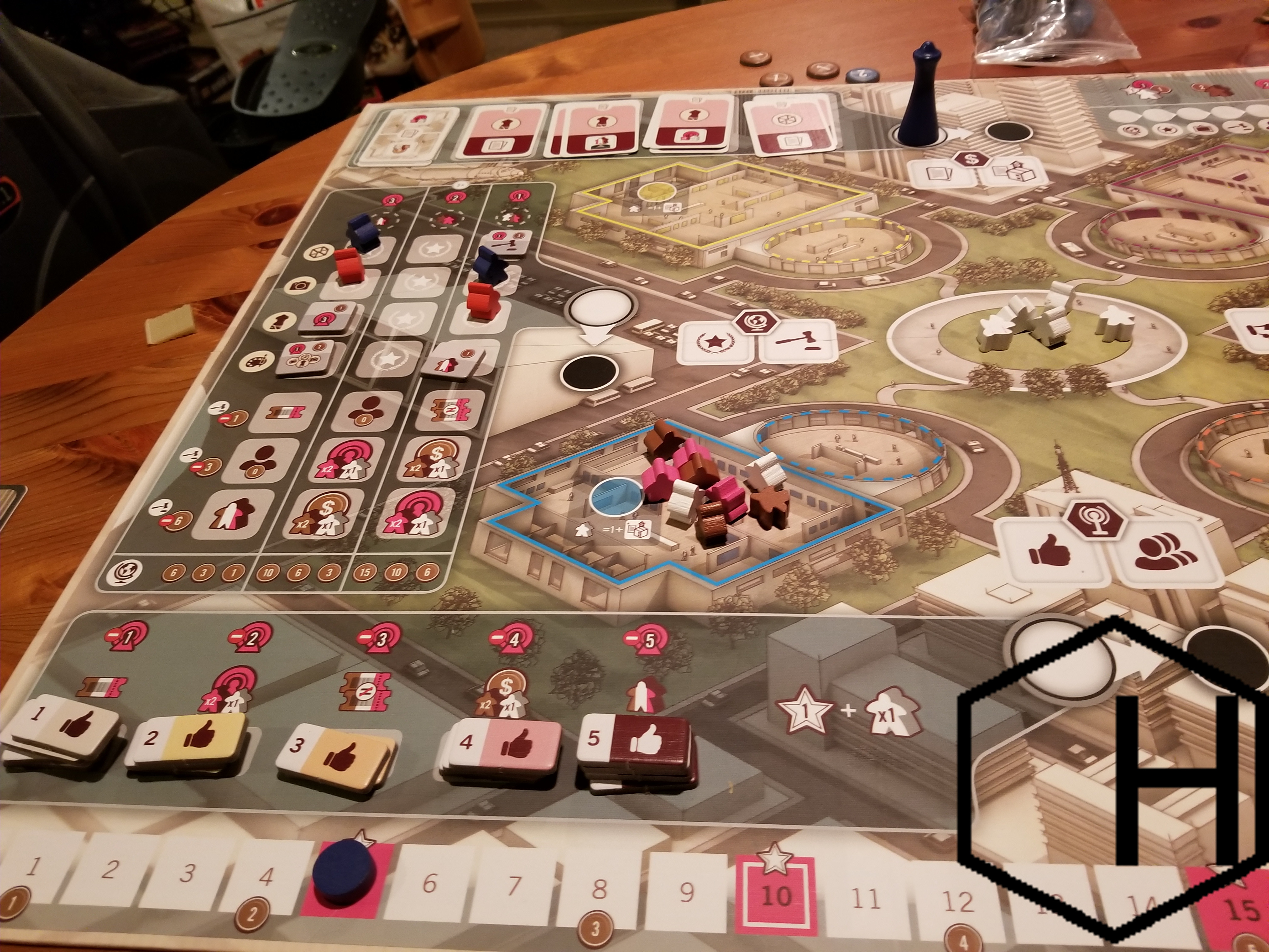 The International Market board in The Gallerist