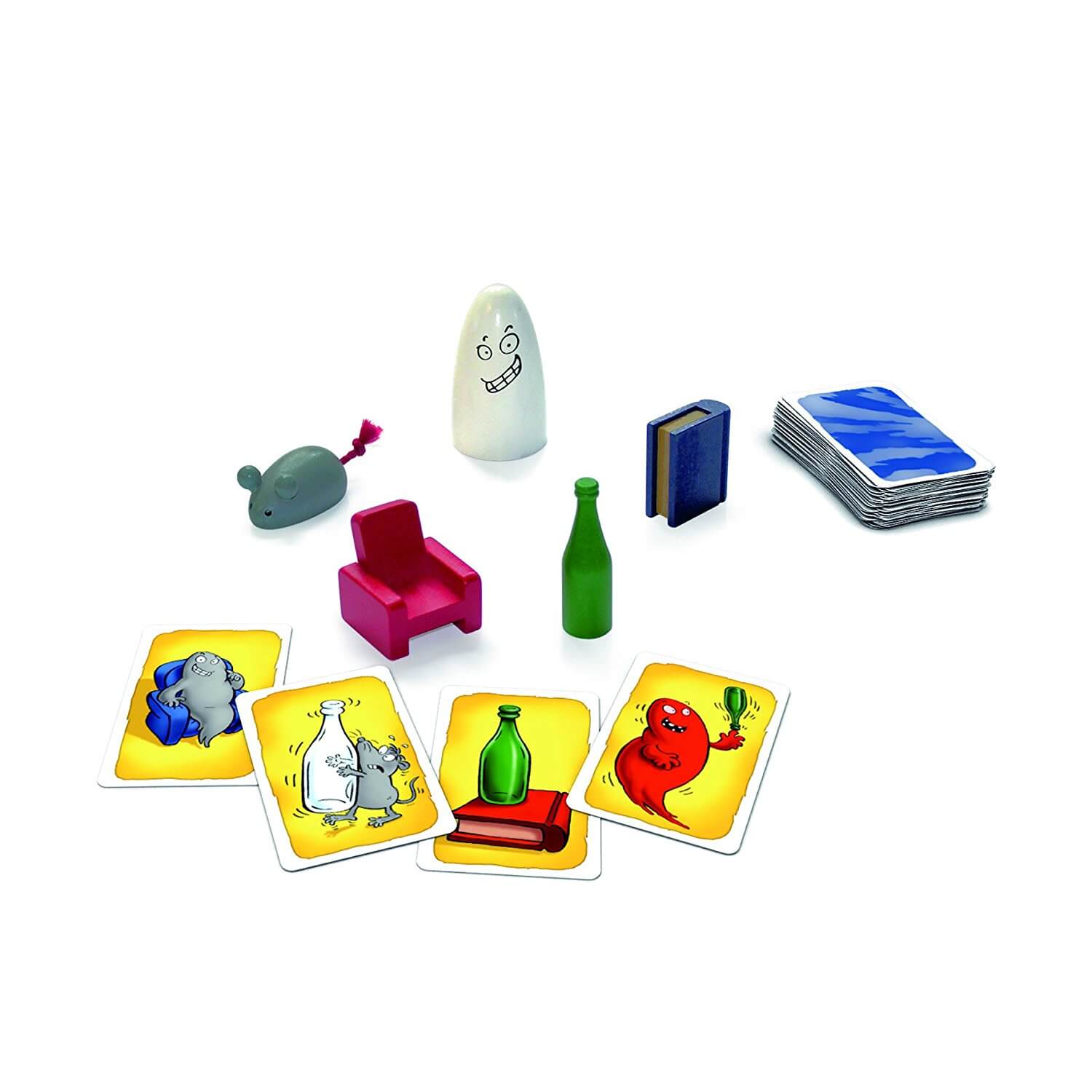 The five wooden items used in Ghost Blitz
