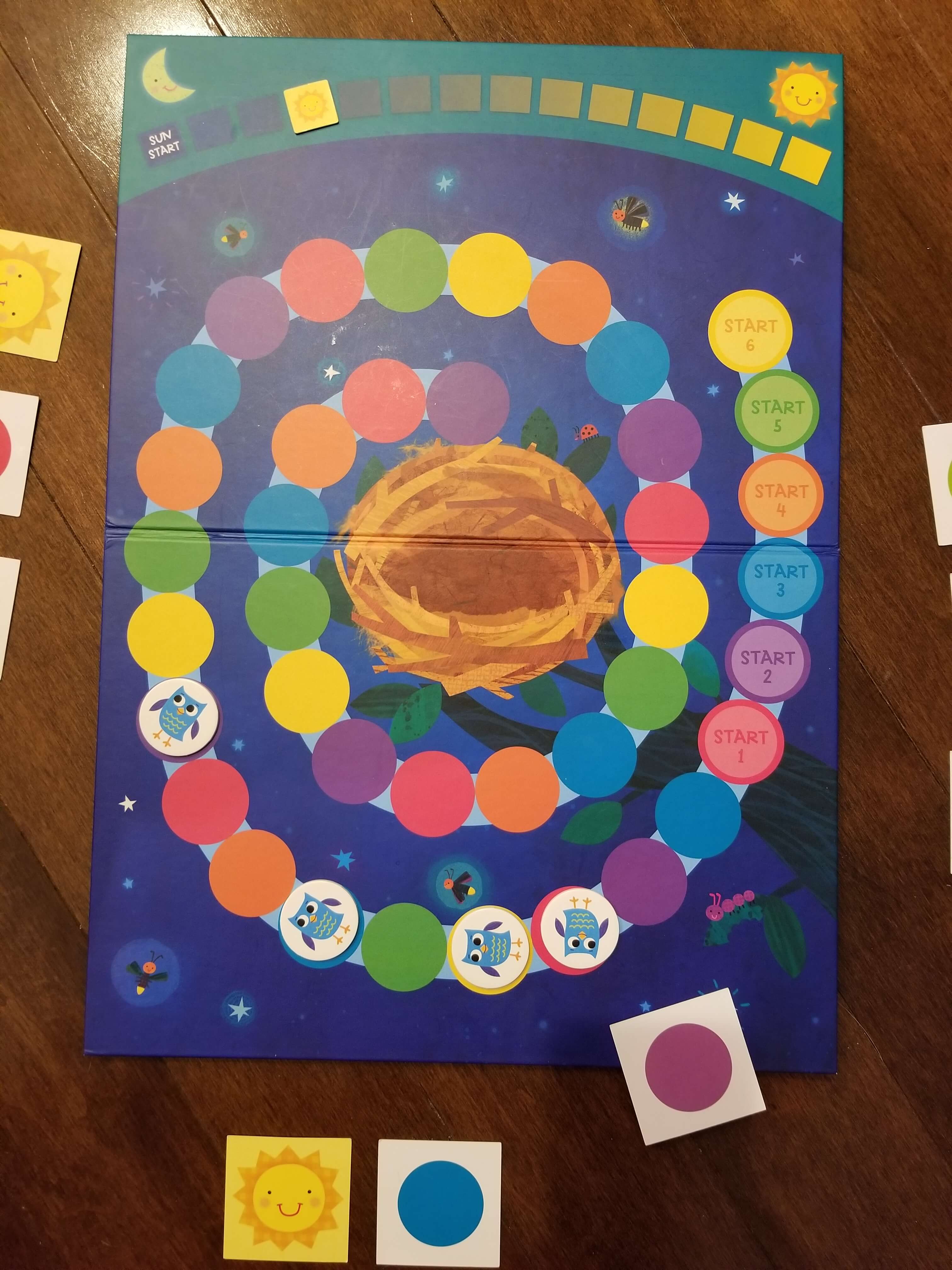 A game of Hoot Owl Hoot during play