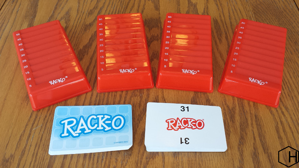 Rack-O components The Rack-O components — racks and number cards