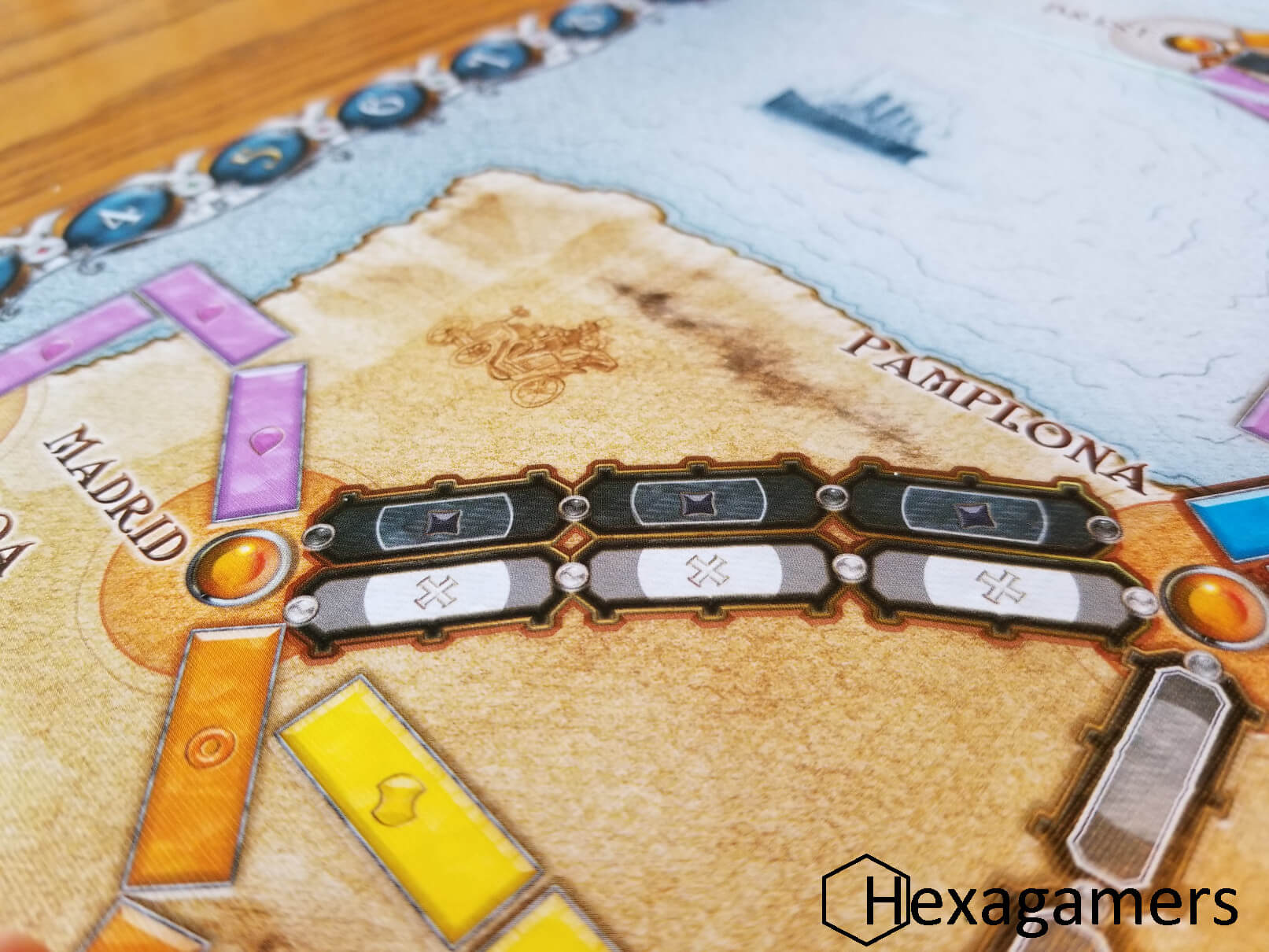 An underground tunnel route in Ticket to Ride Europe A Ticket to Ride Europe underground tunnel route on the board