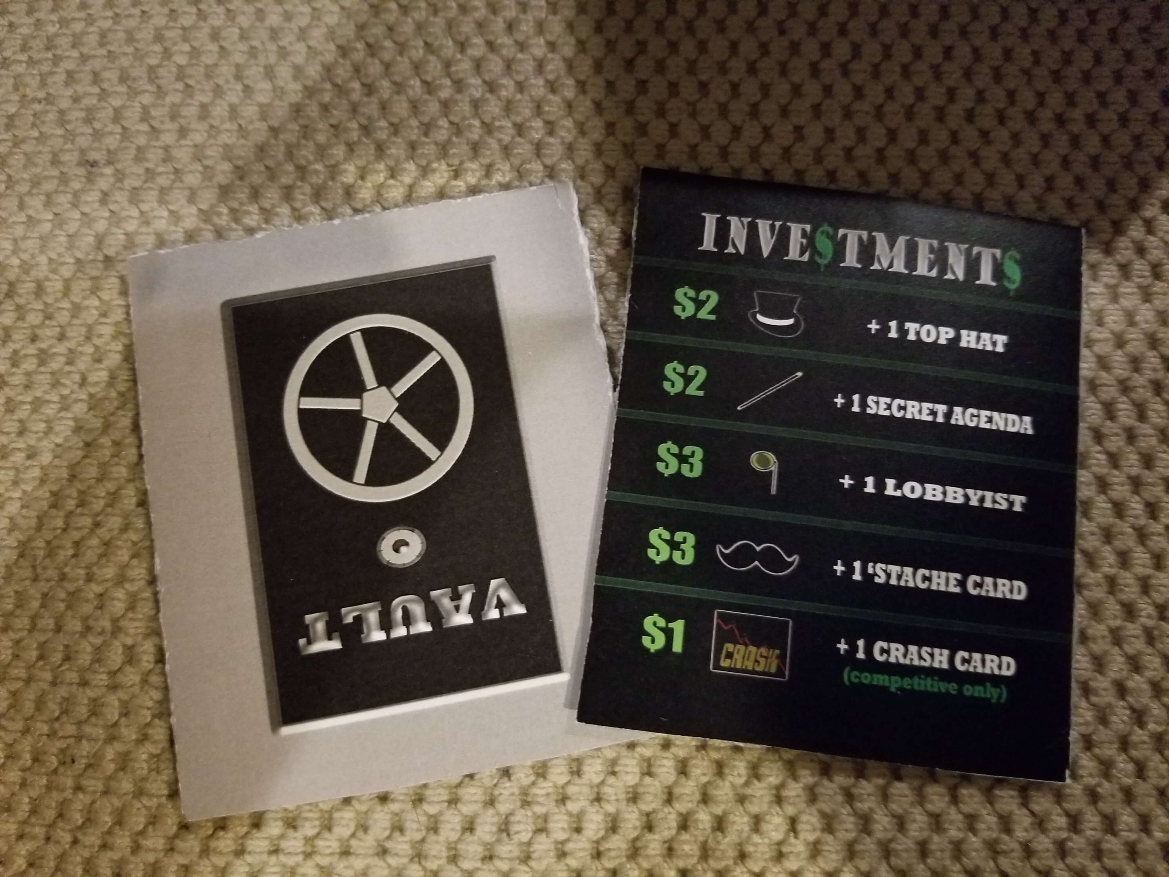 The Vaults where unused cards are stored for upgrades