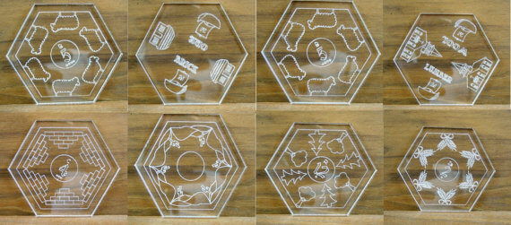 Catan Coasters by woodnshop