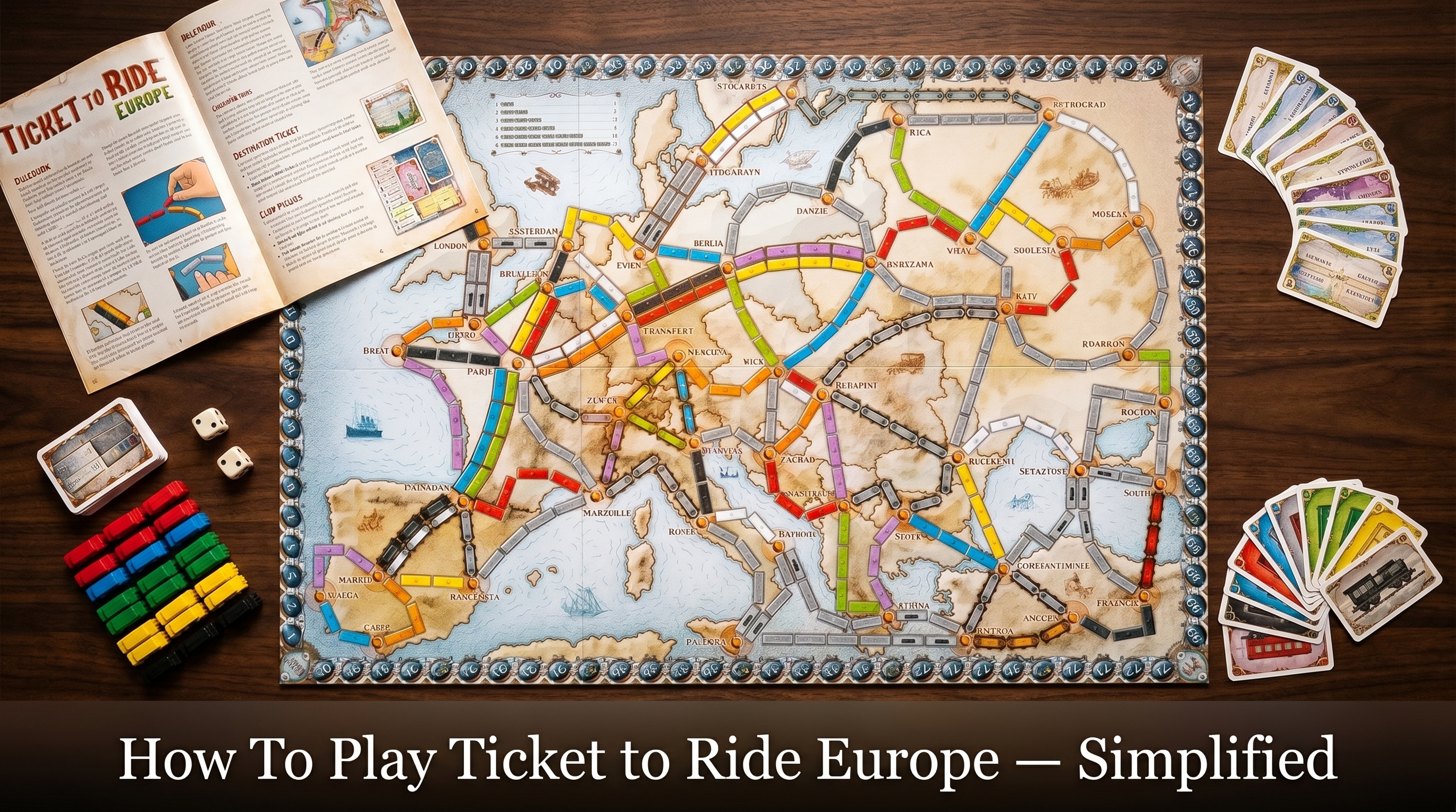 Ticket To Ride: Europe – How To Play (Simplified)