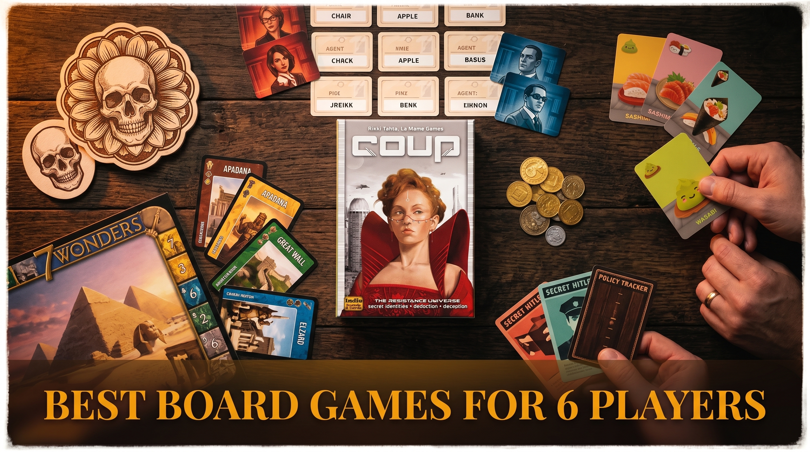 The Best Board Games for 6 Players