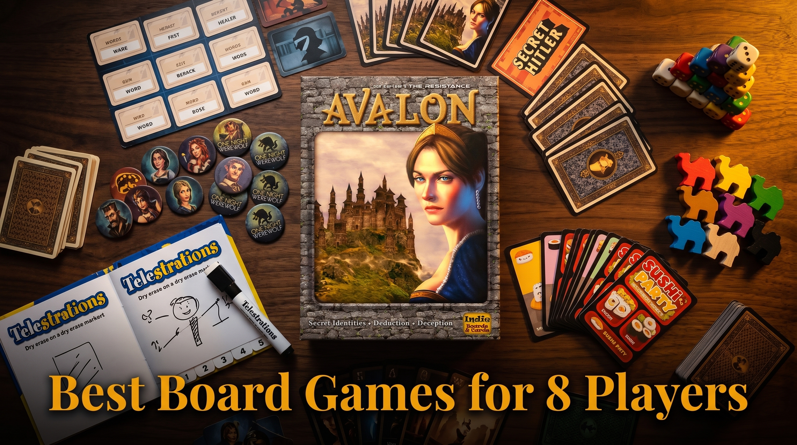 The Best Board Games for 8 Players