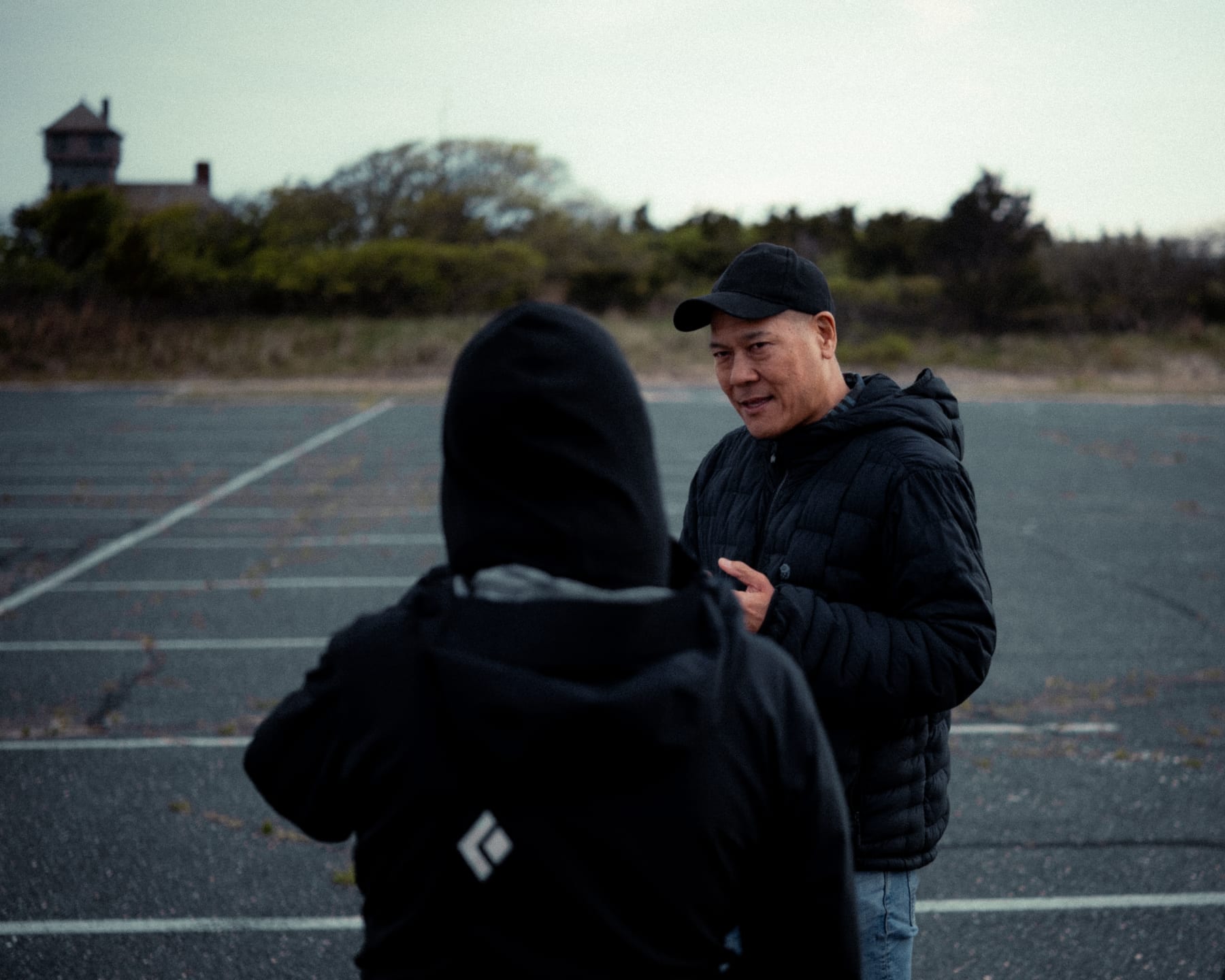 Tony Kim on set
