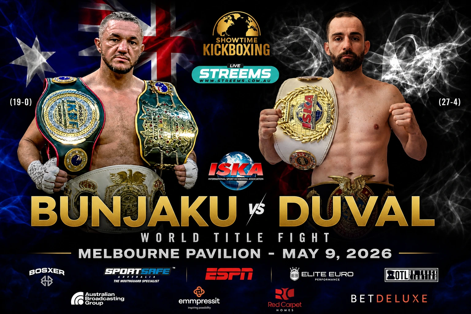 Bunjaku vs Duval Set for Explosive ISKA World Title Clash at Showtime Kickboxing Bunjaku vs Duval Set for Explosive ISKA World Title Clash at Showtime Kickboxing