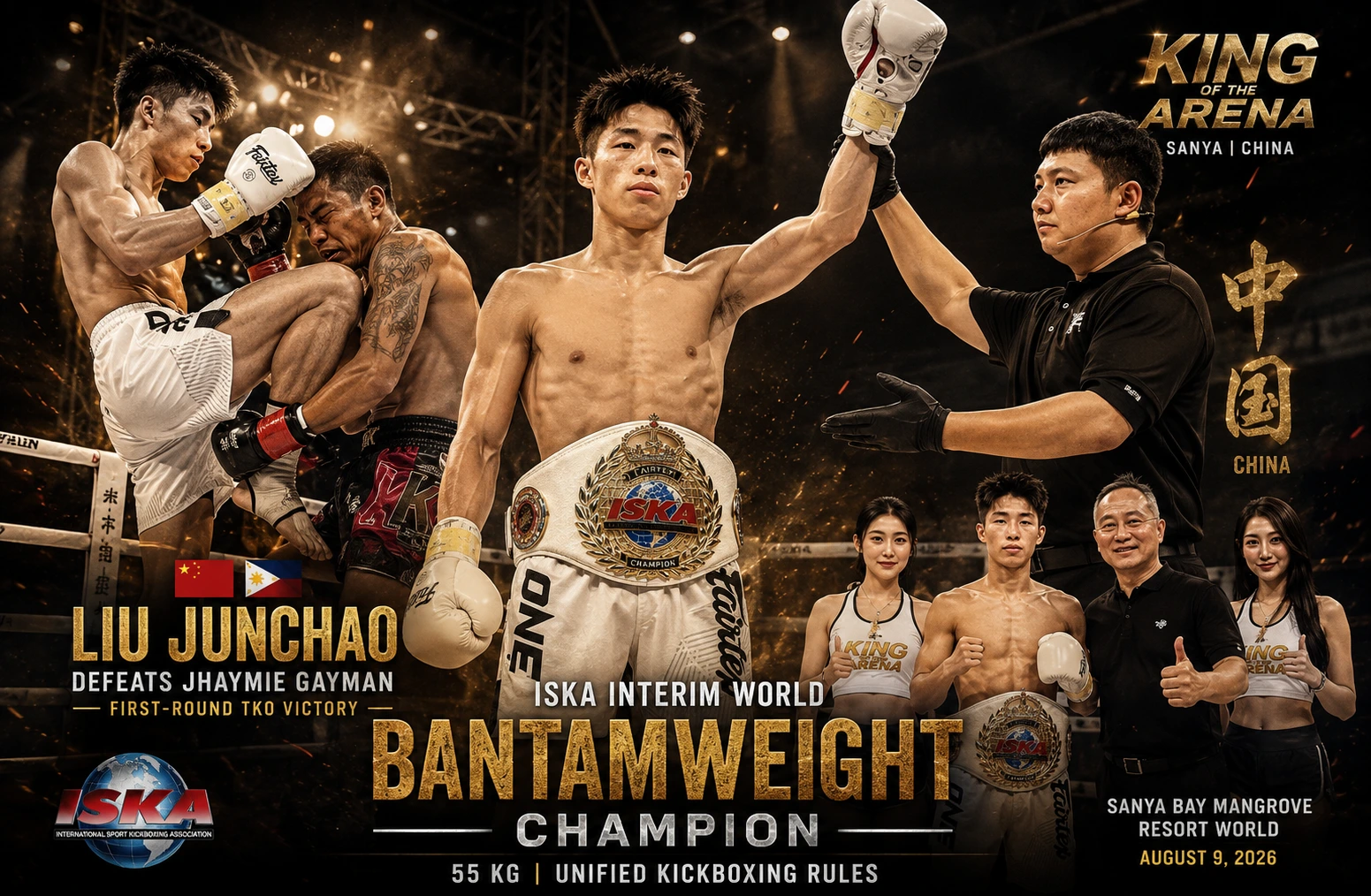 Liu Junchao Captures ISKA Interim World Title in Sanya
