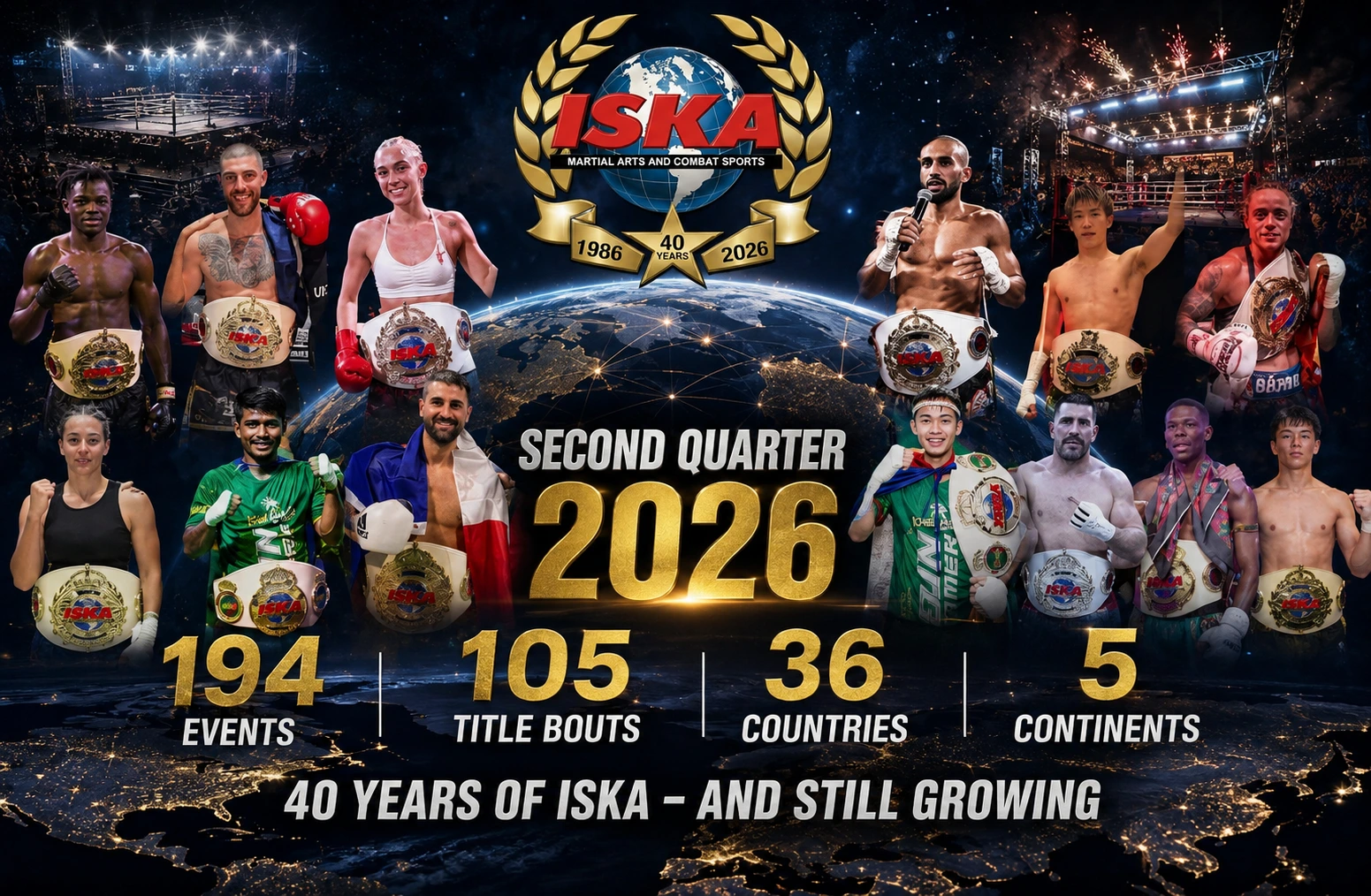 ISKA Second Quarter 2026: 194 Events Across 36 Countries