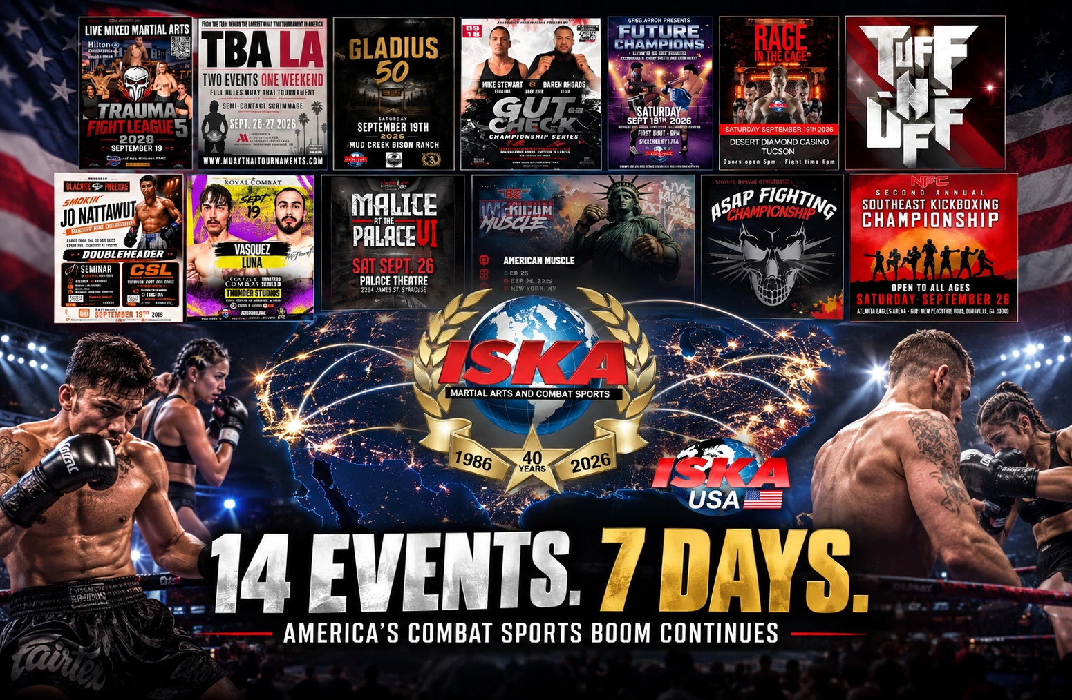 ISKA USA: 14 Events Showcase America’s Combat Sports Boom in Just Seven Days