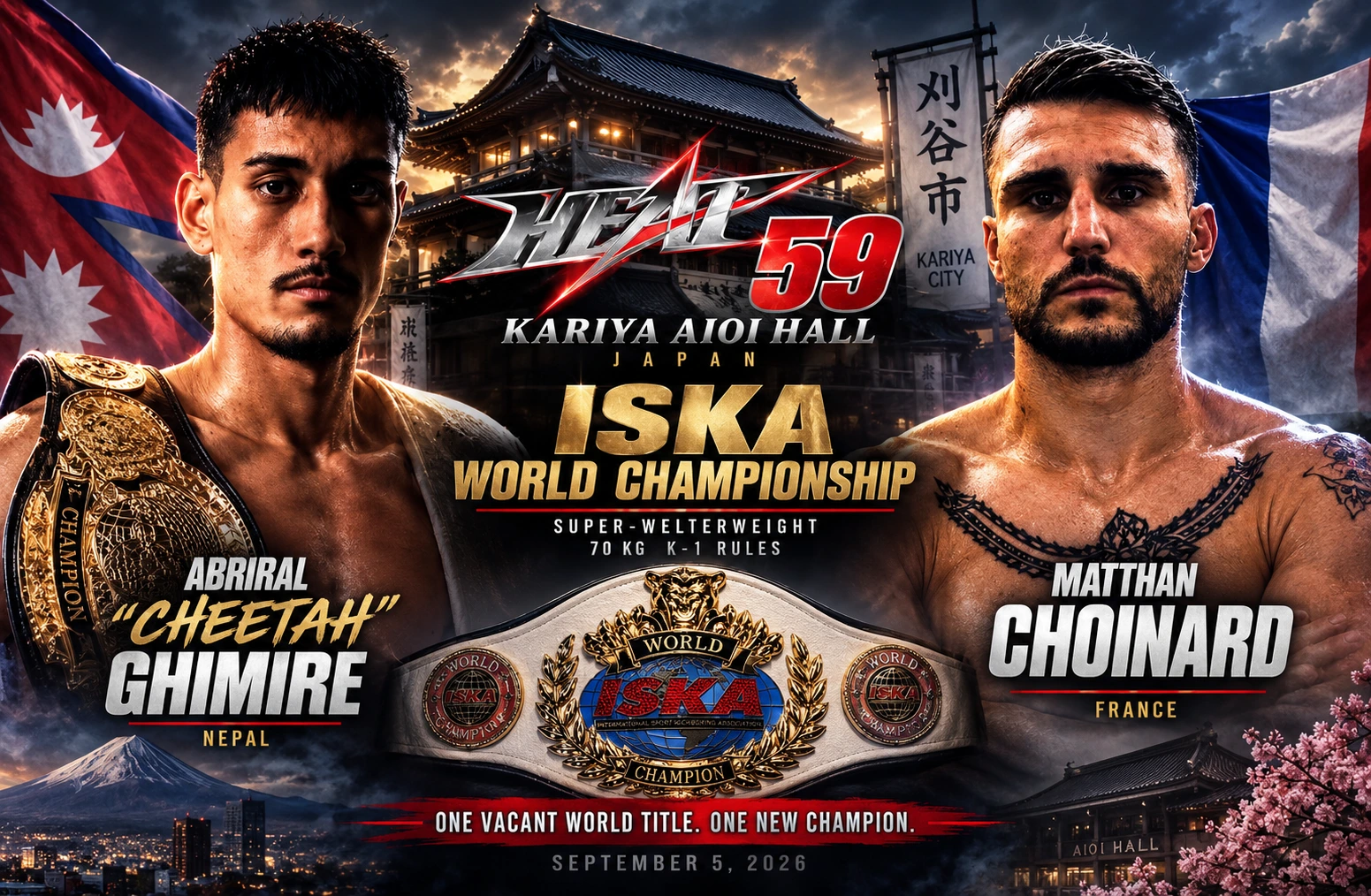 ISKA World Title Showdown Set for HEAT 59 in Japan