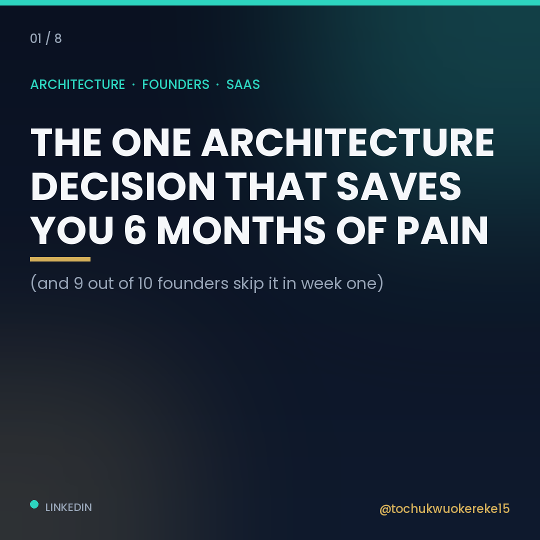 Architectural Decision That Saves Future Pain