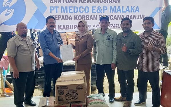 Medco E&P Malaka Kembali Peduli Banjir Aceh Timur