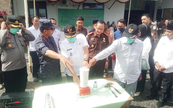 Kejari Pijay Musnahkan BB Narkoba, Ini Jumlahnya