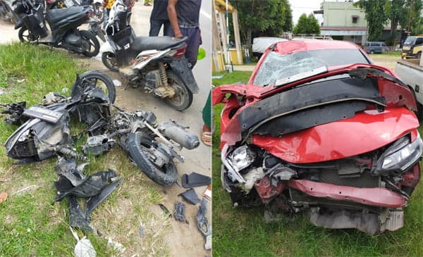 Jazz Kontra Vario, Satu Keluarga Meninggal Dunia