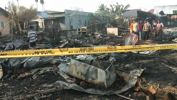 Sembilan Unit Rumah Ludes Terbakar di Kota Langsa, 50 Jiwa Mengungsi